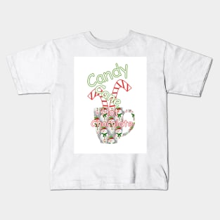 Candy Cane Hot Chocolate Kids T-Shirt